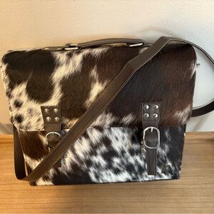 Genuine Cowhide and Leather Briefcase